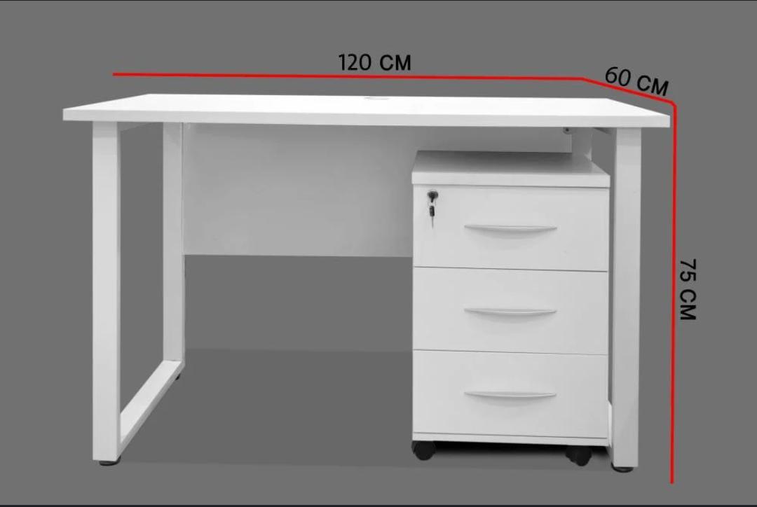 desk - white 1.20 cm