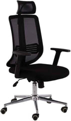 Dennis Manger Office Chair, Black, Metal