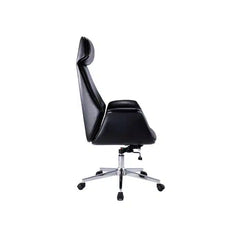 Luxury high back black leather manager chair
