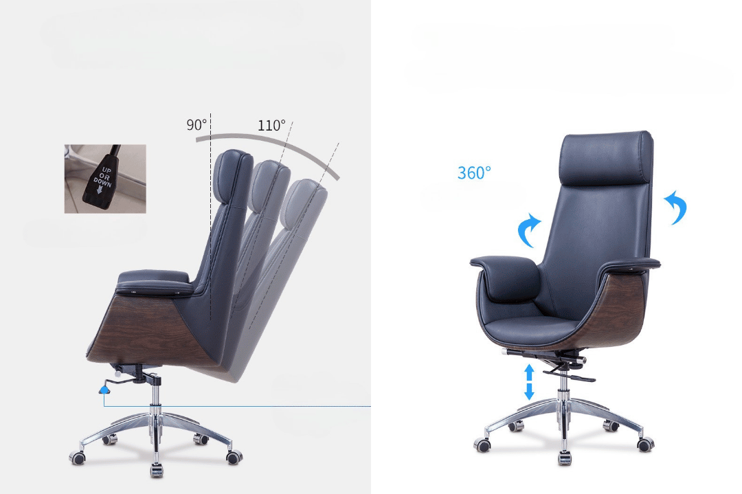 Luxury Leather Executive Office Chair