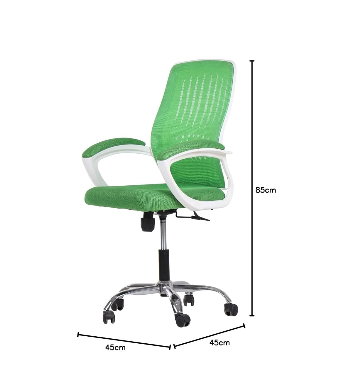 Modern Metal Office Chair for Meeting Room, Green