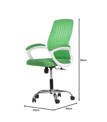 Modern Metal Office Chair for Meeting Room, Green