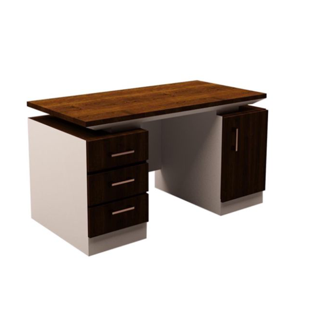 Executive Wooden Desk - Brown
