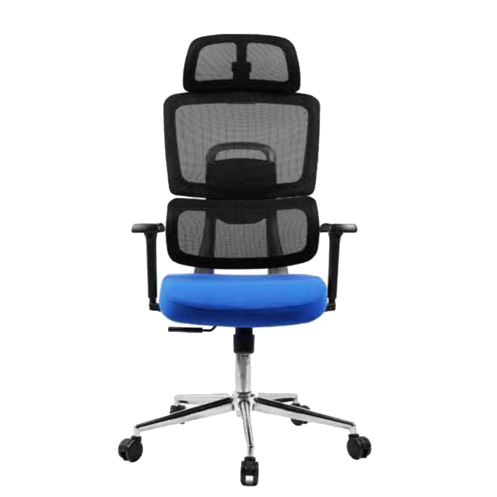 Highback Mesh Office Chair with Headrest and Armrest