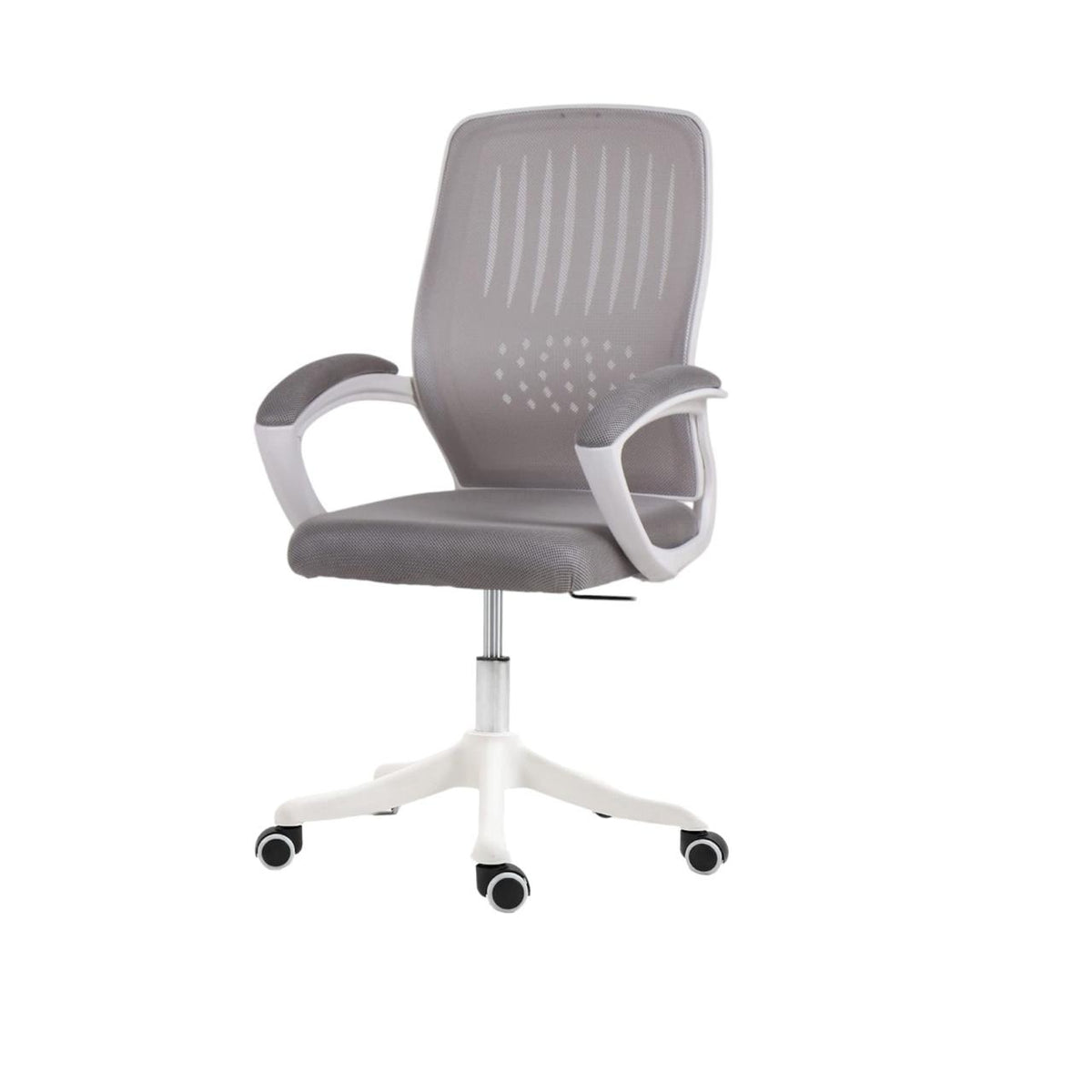 Office or meeting room chair with white frame and white star - Dream Desk (Stroke x White Star)