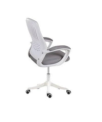 Office or meeting room chair with white frame and white star - Dream Desk (Stroke x White Star)